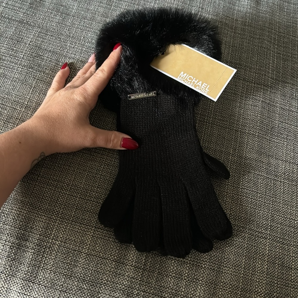 Black Michael Kors Gloves